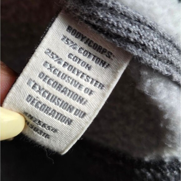 Vintage Abercrombie & Fitch Zip-Up Hoodie Fleece Lined Mens Sz M STREETWEAR GRAY - Picture 10 of 11